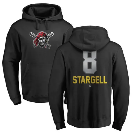 Men's Willie Stargell Black Midnight Mascot Pullover Hoodie