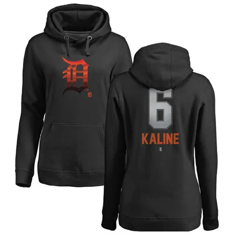 Women's Al Kaline Black Midnight Mascot Pullover Hoodie