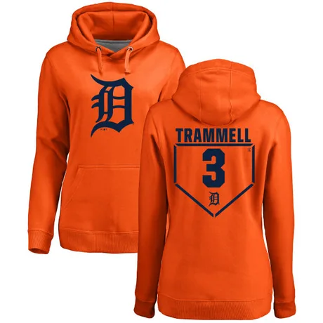 Women's Alan Trammell Orange RBI Pullover Hoodie