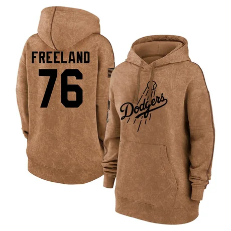 Women's Alex Freeland Brown 2023 Salute to Service Pullover Hoodie