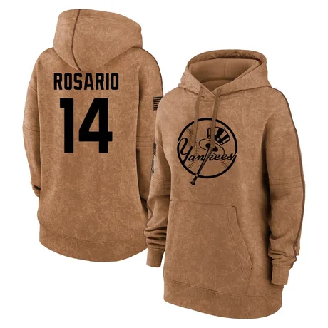 Women's Amed Rosario Brown 2023 Salute to Service Pullover Hoodie