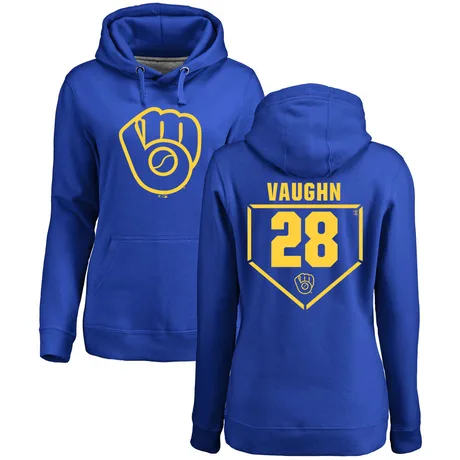 Women's Andrew Vaughn Royal RBI Pullover Hoodie