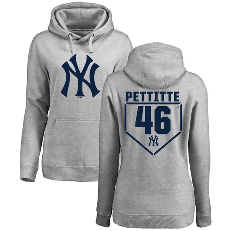 Women's Andy Pettitte Gray RBI Pullover HoodieHeathered