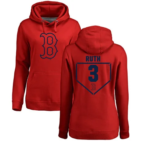 Women's Babe Ruth Red RBI Pullover Hoodie
