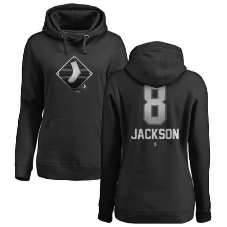 Women's Bo Jackson Black Midnight Mascot Pullover Hoodie