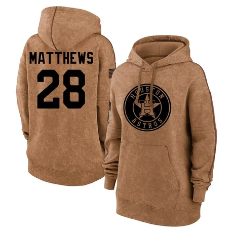 Women's Brice Matthews Brown 2023 Salute to Service Pullover Hoodie