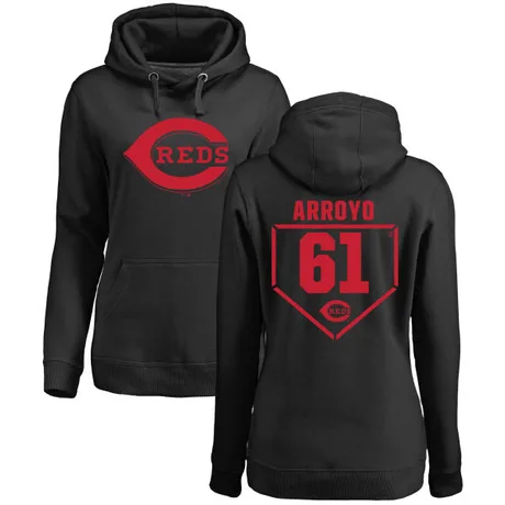 Women's Bronson Arroyo Black RBI Pullover Hoodie