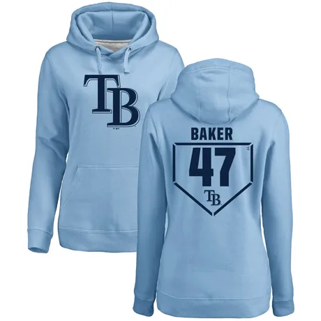 Women's Bryan Baker Light Blue RBI Pullover Hoodie