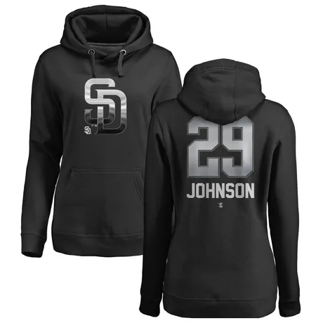 Women's Bryce Johnson Black Midnight Mascot Pullover Hoodie