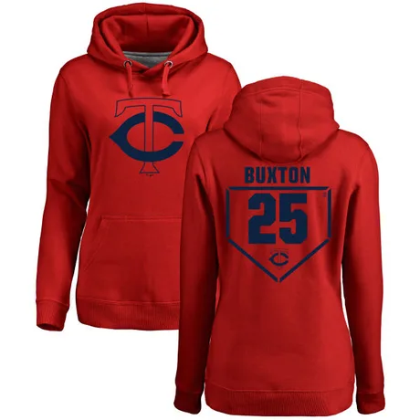 Women's Byron Buxton Red RBI Pullover Hoodie