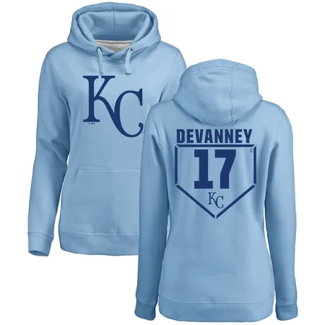 Women's Cam Devanney Light Blue RBI Pullover Hoodie