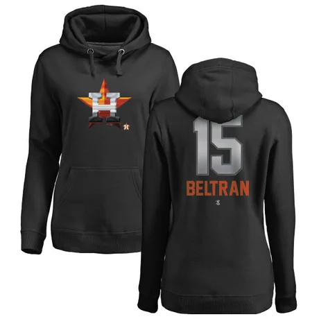 Women's Carlos Beltran Black Midnight Mascot Pullover Hoodie
