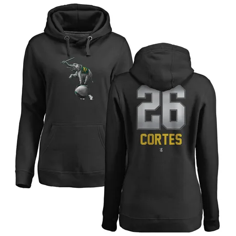 Women's Carlos Cortes Black Midnight Mascot Pullover Hoodie