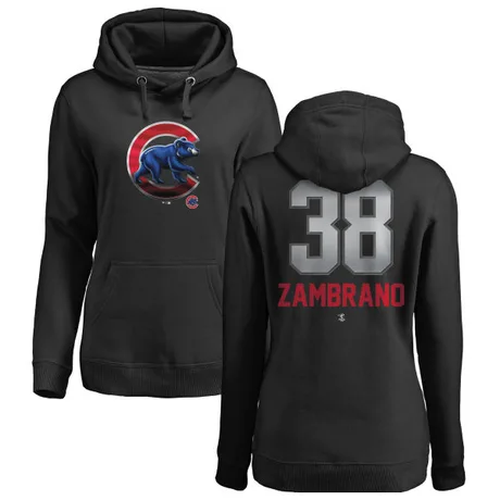 Women's Carlos Zambrano Black Midnight Mascot Pullover Hoodie