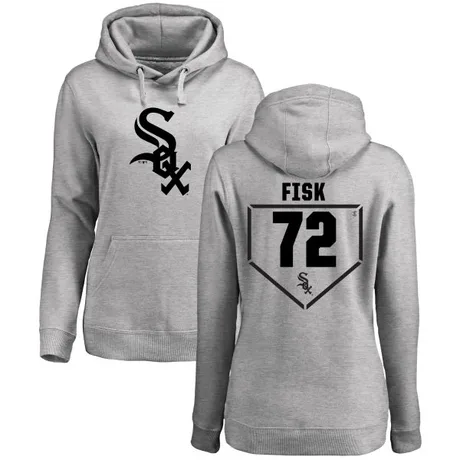 Women's Carlton Fisk Gray RBI Pullover HoodieHeathered
