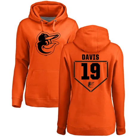 Women's Chris Davis Orange RBI Pullover Hoodie