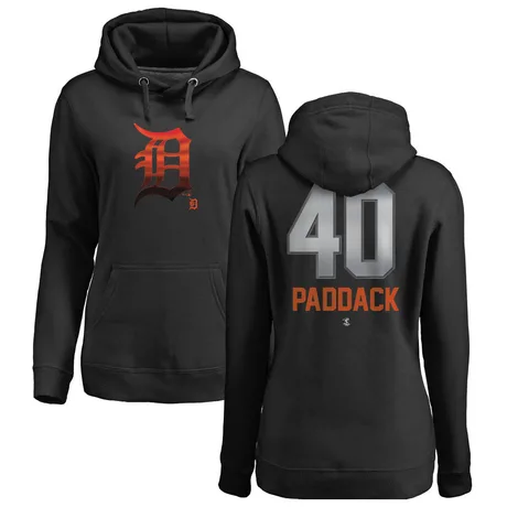 Women's Chris Paddack Black Midnight Mascot Pullover Hoodie