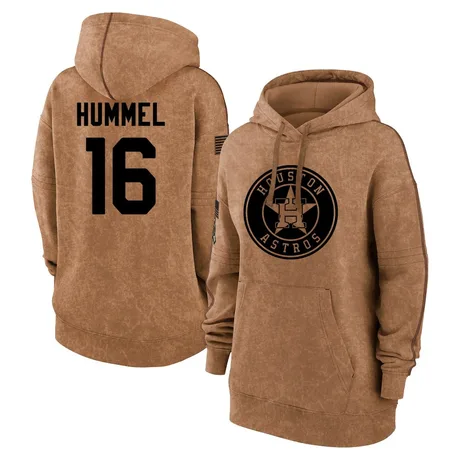 Women's Cooper Hummel Brown 2023 Salute to Service Pullover Hoodie
