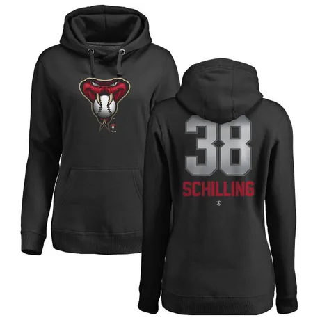 Women's Curt Schilling Black Midnight Mascot Pullover Hoodie