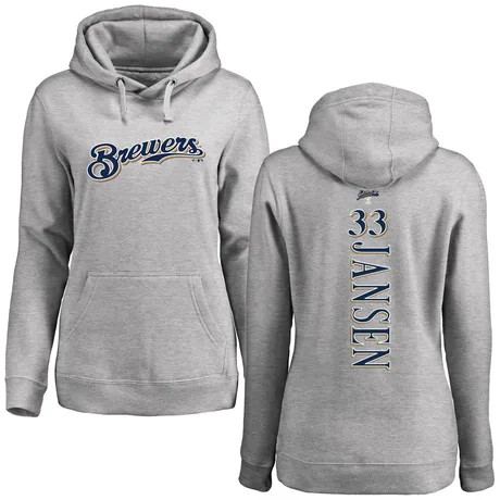 Women's Danny Jansen Ash Backer Pullover Hoodie