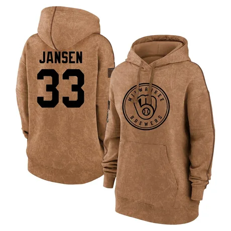 Women's Danny Jansen Brown 2023 Salute to Service Pullover Hoodie