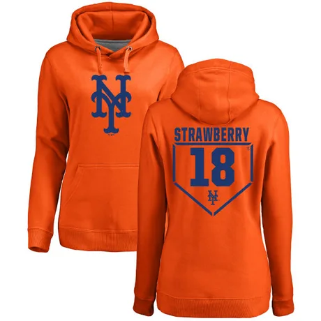 Women's Darryl Strawberry Orange RBI Pullover Hoodie