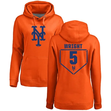 Women's David Wright Orange RBI Pullover Hoodie