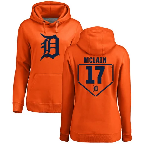 Women's Denny McLain Orange RBI Pullover Hoodie