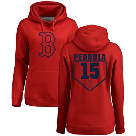 Women's Dustin Pedroia Red RBI Pullover Hoodie