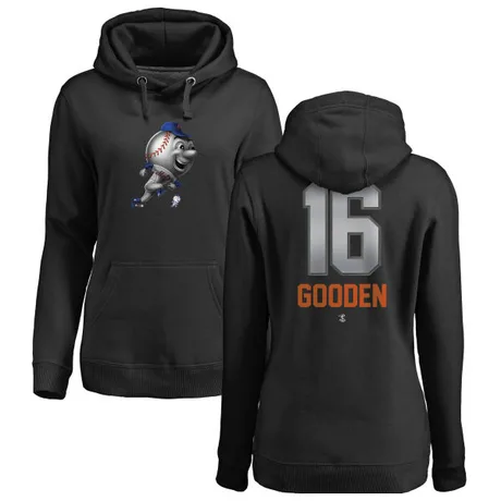 Women's Dwight Gooden Black Midnight Mascot Pullover Hoodie