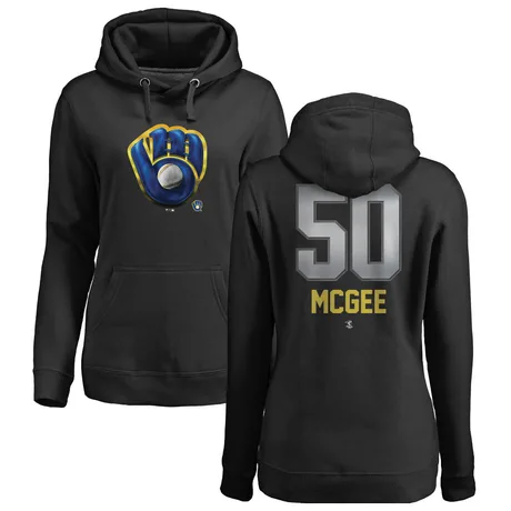 Women's Easton McGee Black Midnight Mascot Pullover Hoodie