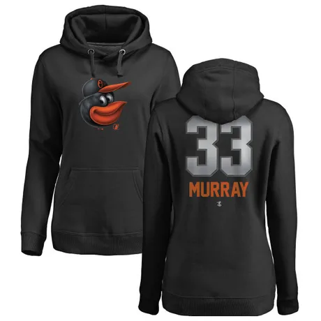Women's Eddie Murray Black Midnight Mascot Pullover Hoodie