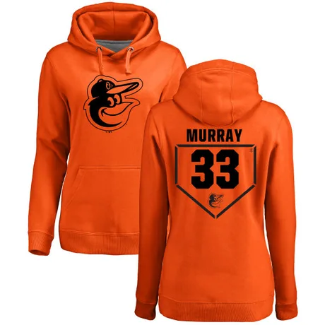 Women's Eddie Murray Orange RBI Pullover Hoodie