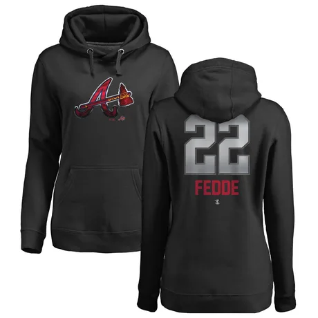 Women's Erick Fedde Black Midnight Mascot Pullover Hoodie