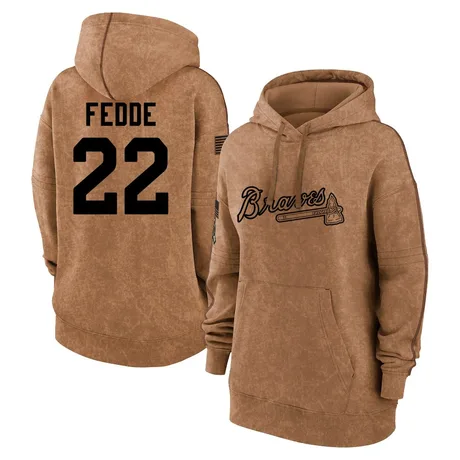 Women's Erick Fedde Brown 2023 Salute to Service Pullover Hoodie