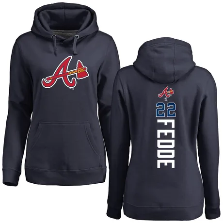 Women's Erick Fedde Navy Backer Pullover Hoodie