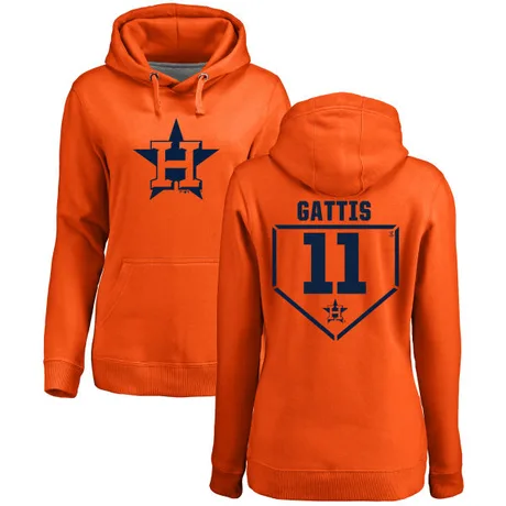 Women's Evan Gattis Orange RBI Pullover Hoodie