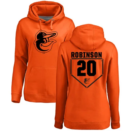 Women's Frank Robinson Orange RBI Pullover Hoodie