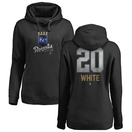 Women's Frank White Black Midnight Mascot Pullover Hoodie