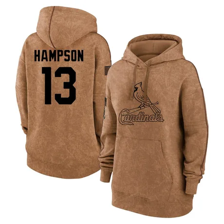 Women's Garrett Hampson Brown 2023 Salute to Service Pullover Hoodie