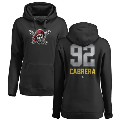 Women's Genesis Cabrera Black Midnight Mascot Pullover Hoodie