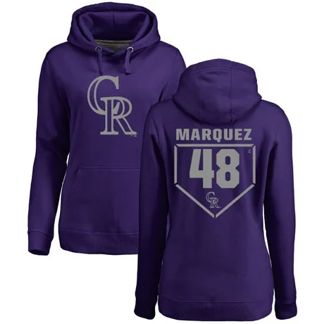 Women's German Marquez Purple RBI Pullover Hoodie