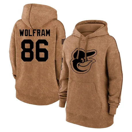 Women's Grant Wolfram Brown 2023 Salute to Service Pullover Hoodie
