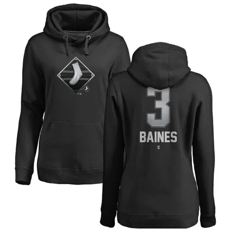 Women's Harold Baines Black Midnight Mascot Pullover Hoodie