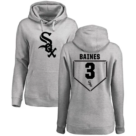 Women's Harold Baines Gray RBI Pullover HoodieHeathered