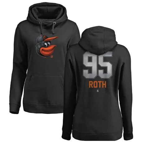 Women's Houston Roth Black Midnight Mascot Pullover Hoodie