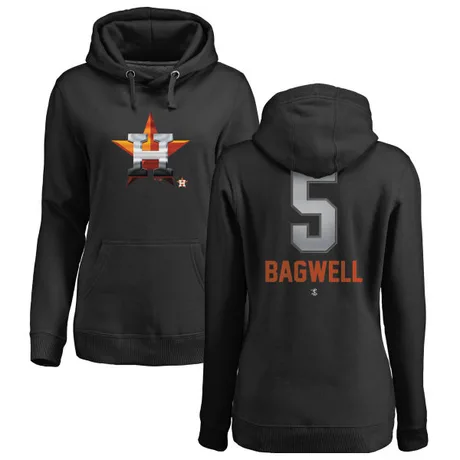 Women's Jeff Bagwell Black Midnight Mascot Pullover Hoodie