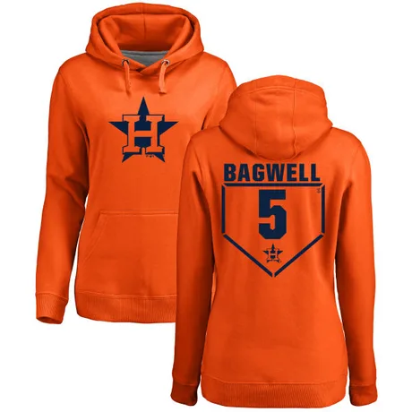 Women's Jeff Bagwell Orange RBI Pullover Hoodie