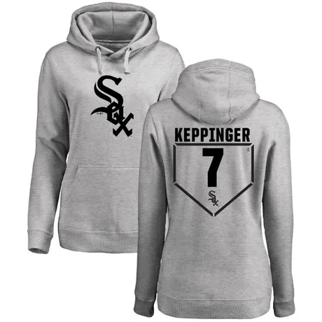 Women's Jeff Keppinger Gray RBI Pullover HoodieHeathered