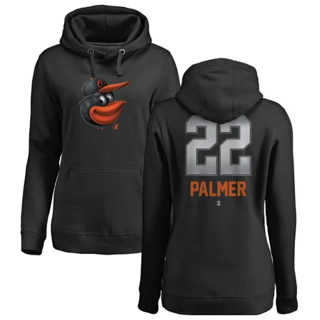 Women's Jim Palmer Black Midnight Mascot Pullover Hoodie